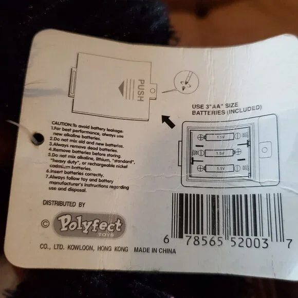 Polyfect Toys Monkey Plush Makes Jungle Sounds 9" NOS Works Great - Picture 5 of 11